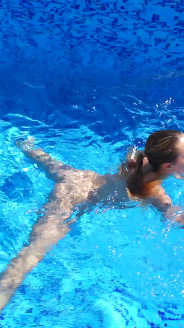 AproductionA: Mona Blue Fucks Her Stepbrother Underwater