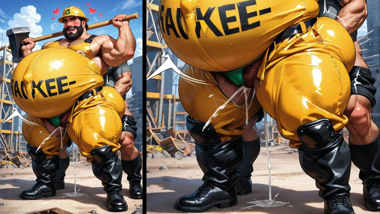 Trans-Men FTM Hentai: Ftm Chubby, พนักงาน, เย็ดควยในหีเธอระหว่างก่อสร้าง อนิเมชั่นหนังโป๊เฮนไต