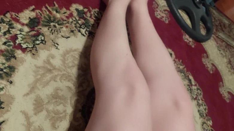 Kitty_Cross: Part 2. Pre Cumming Pretty Shemale Cute Legs Sexy Hot Ladyboy...