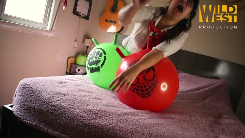 WildLooner: Student with Her 2 Balls Takes Her Stepbrother.