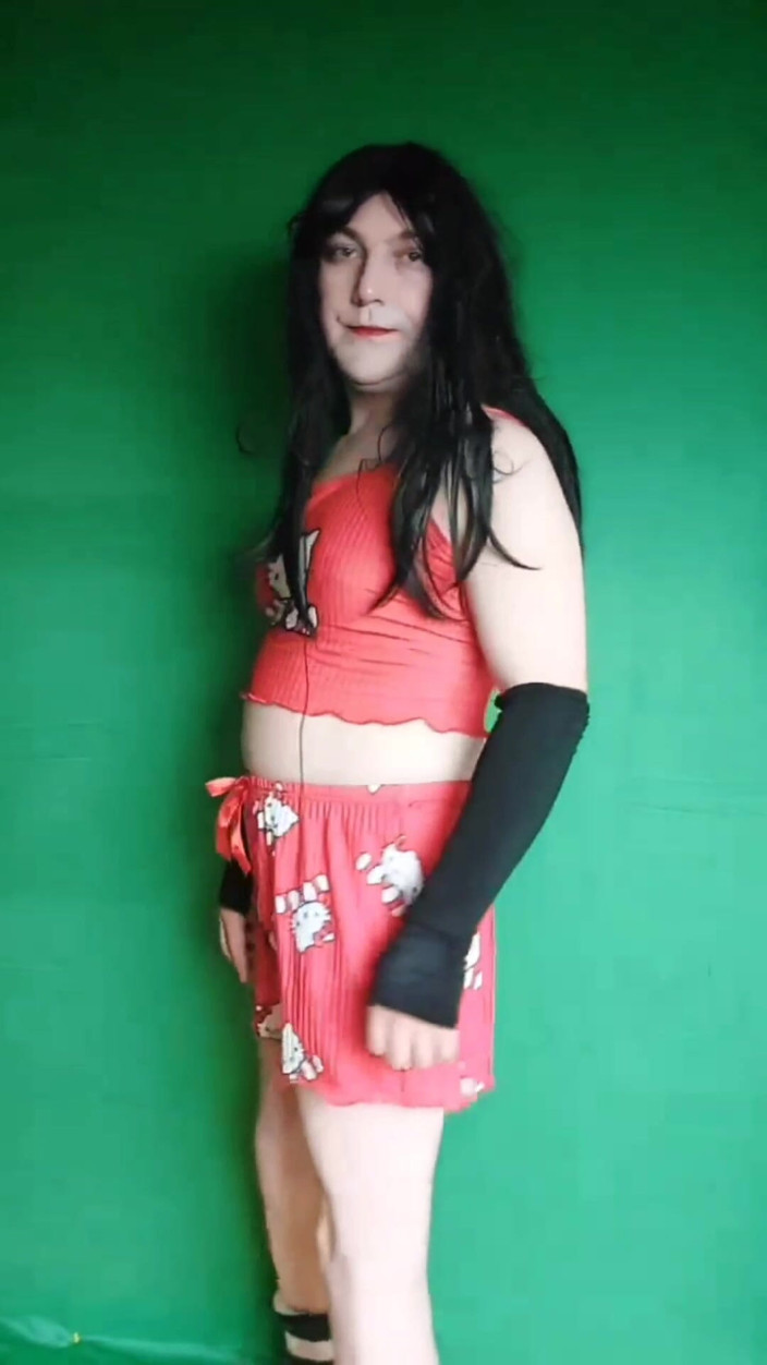 Kitty_Cross: Bonita pajama fofa femboy pernas lisas