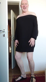 Naked in the Sweater and Birch Sticks