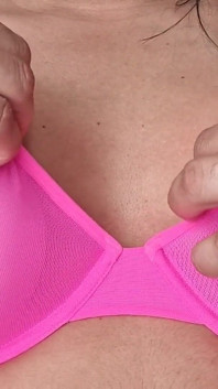 Reggiseno rosa coppa D