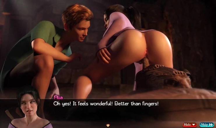 Dirty GamesXxX: Tesouro de Nadia: menina está cavalgando antigo vibrador episódio 17