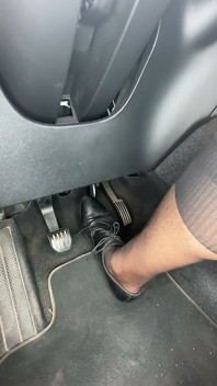 Playing in Socks in the Car