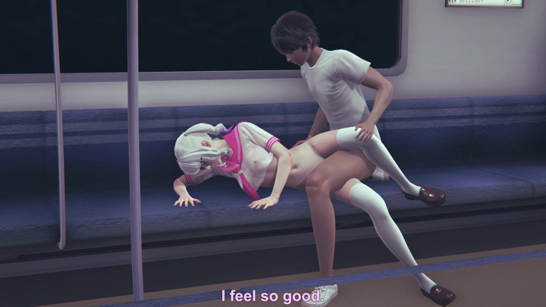 Waifu club 3D: สาวมหาลัยโดนเย็ดหีบนที่นั่งรถไฟ