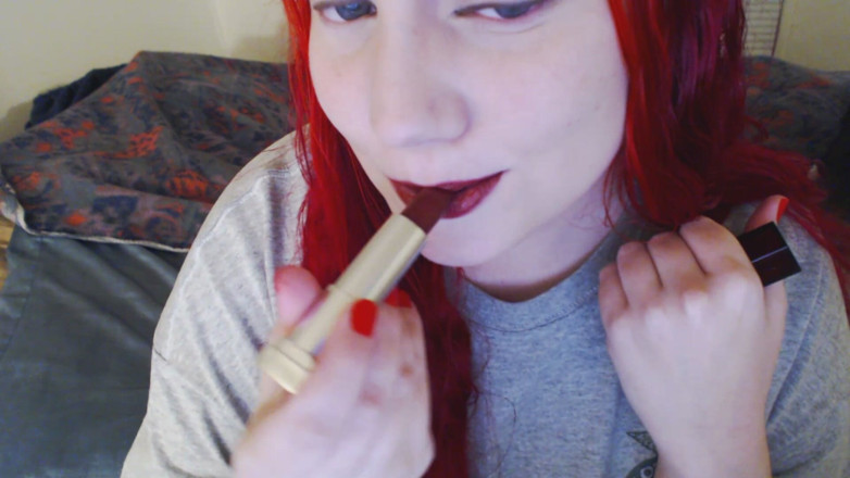 Scarlet Vixen: Rty a ústa fetiš červená sexy rtěnka