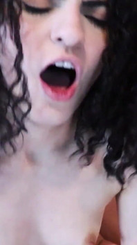 Two Teens with Hairy Pussy Fucking in a Threesome
