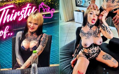 Lust World VR: Thirsty Inked Street Slut Tricked Into Hardcore VR Casting Couch...