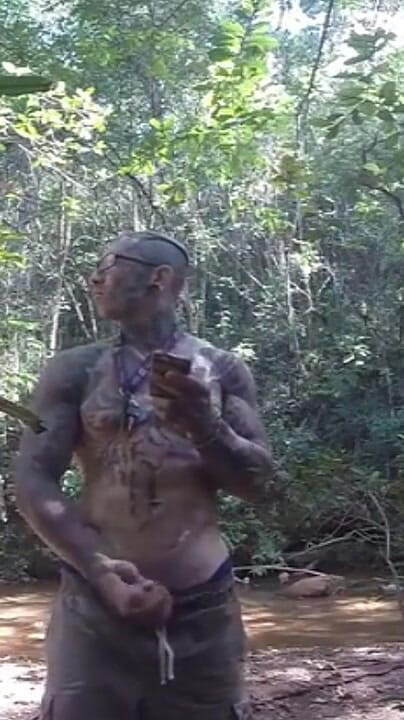 Handjob in the Waterfall Cumming with Soft Cock (World Gay)