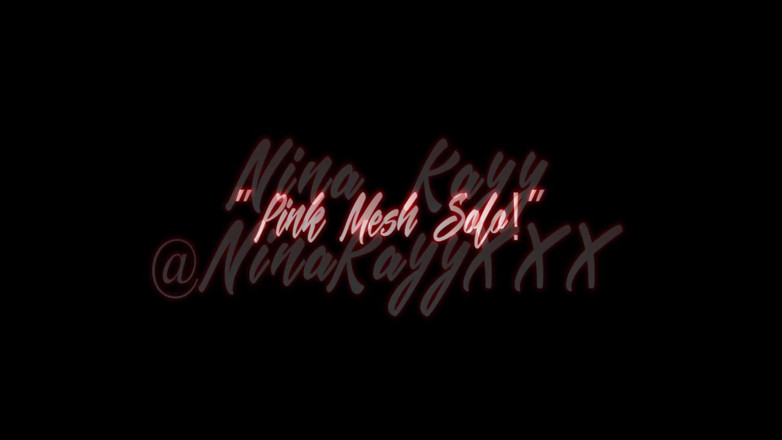 Nina Kayy: Nina Kay selbst muschi vergnügen in dessous mit rosa netz!!