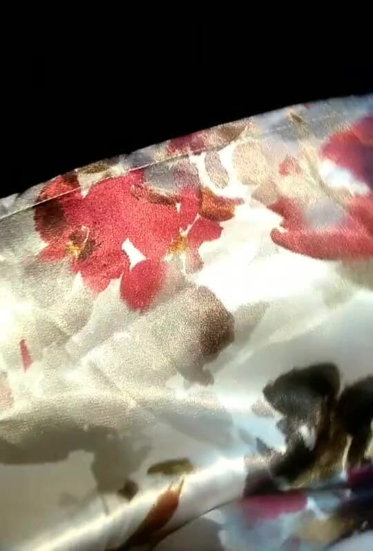 Naomisinka: Satin Flower Dress Masturbation