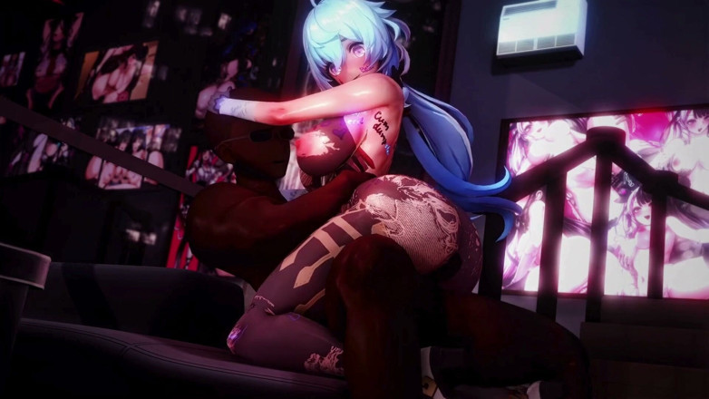 NSFWOtaku: Genshin Impact - Slutty Ganyu Ntr Sex - 3D Hentai Animations