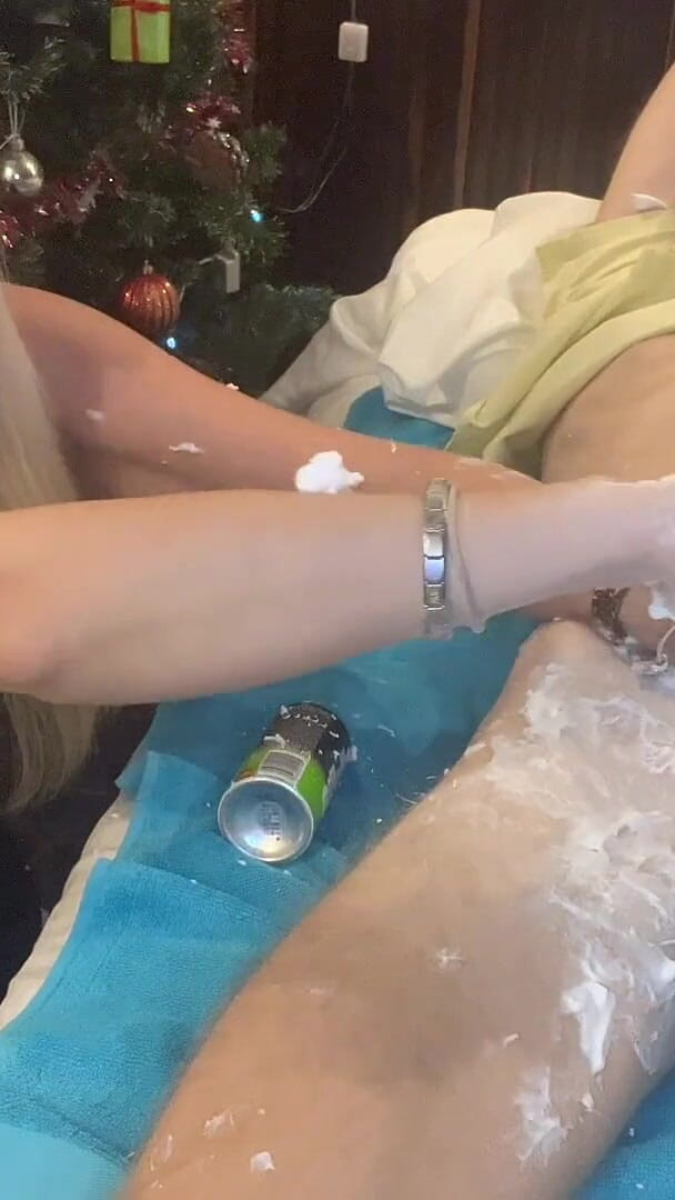 Mistress_BJQueen: Shaving Foam Cock Slaps and 1 Ruined Orgasm