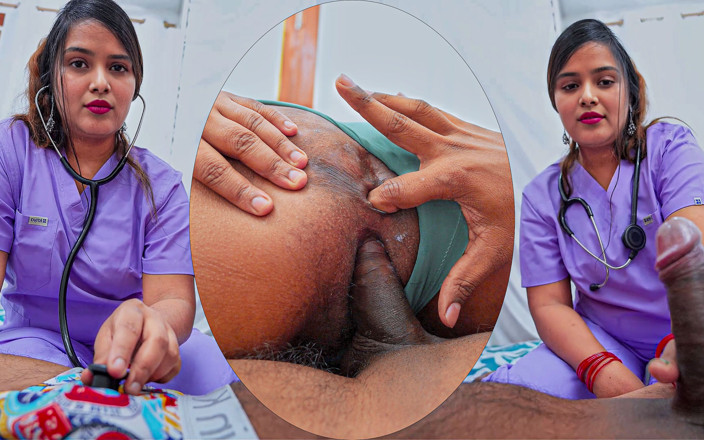 pinki_cute: Indische krankenschwester pisst auf dem bett des patienten, wenn sie...
