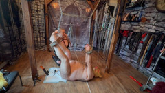 Aaexperiencesltd: Domina Satana and Satana's Piggy in Stocks