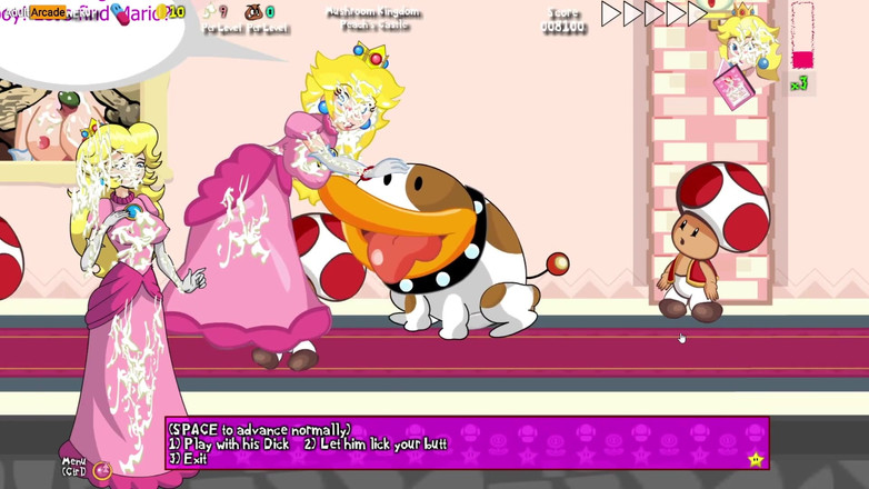 LewdArcade: マリオが行方不明!- スーパーマリオパロディポルノゲームプレイ[パート03]敵によるピーチ姫輪姦