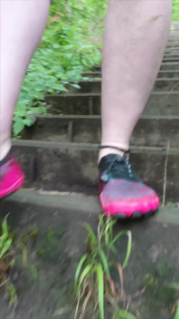 Hot Frivolous Forest Walk in Transparent Shorts