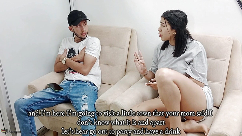 Vayolet: Krásná Kolumbijka má orální sex s Liam, dokud nepolkne celé...