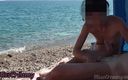 Miss Creamy: Beach Blowjob Compilation - Amateur French