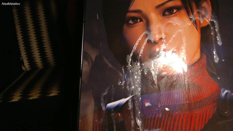 Alex Metallov: Cum Tribute para Ada Wong (personagem do jogo Resident Evil 4 Remake)...