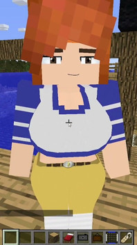 Minecraft Jenny Mod Fapcraft - Nami Miang Dan Mempunyai Tetek dan Pantat Yang Bagus!