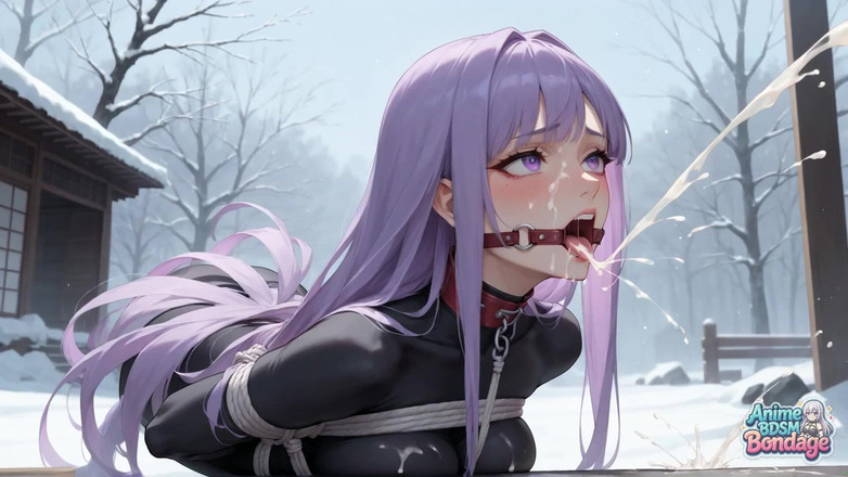 Anime BDSM Bondage: Catgirls succhiatrici di latte e dominanti in un gioco di...