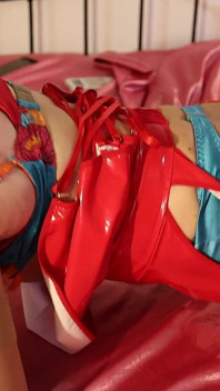 2470eoss - französischer amateur, bekleideter sex, Satin-dessous, enges Lycra-kleid, zungenanal, blowjob, doggystyle