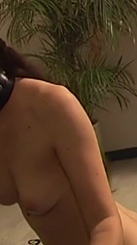 Mature Brunette MILF Collared and Chained for Play