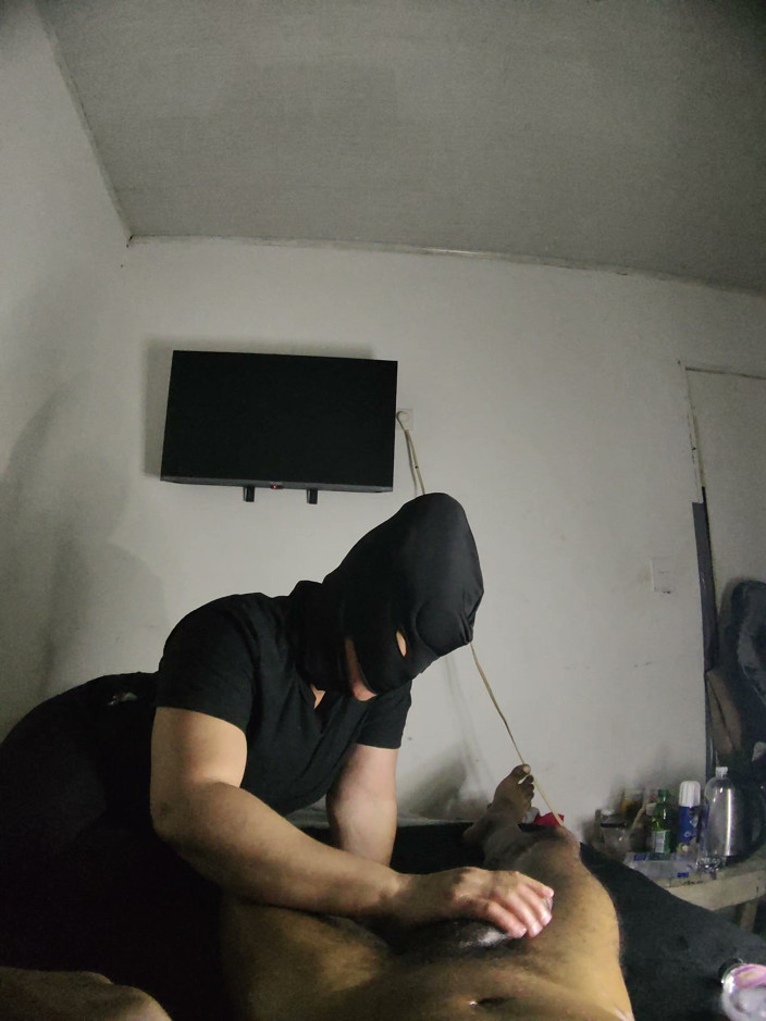 Cum-lobian dickdrainers: Maschera nera campione di gola