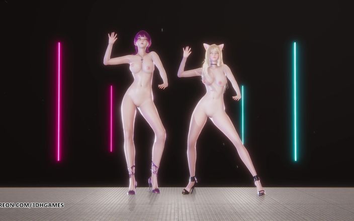 3D-Hentai Games: [mmd] Red Velvet - Monster Ahri Evelynn Sexy Naked Dance League...