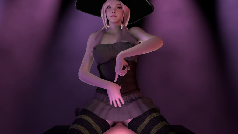 PixelAftDark: 韓国の魔女のラップダンス (ハロウィンライディング POV)
