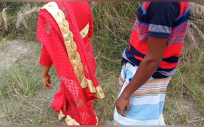 BanglaSexy24: Scopata dal fratellastro più giovane e arrapata in rosso Saree...