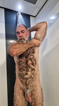 Hairy Jack Taking a Shower