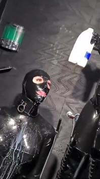 Cold Milk Splosh Domination for Rubber Dolly
