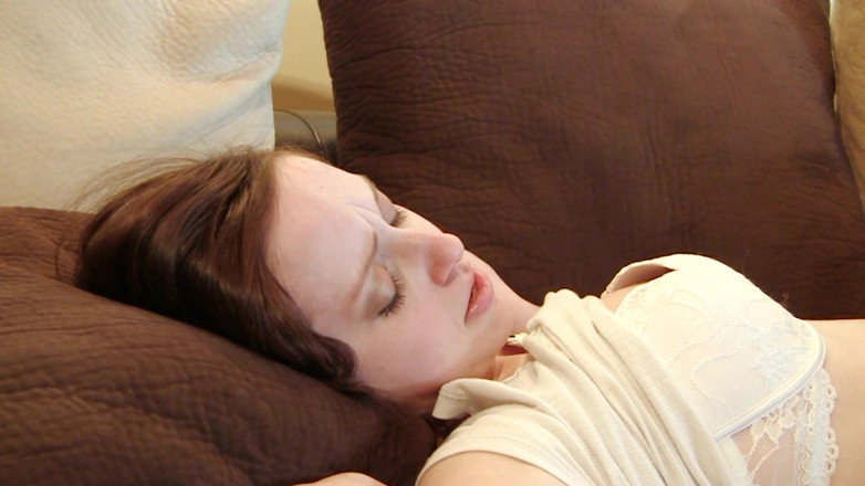 Naughty Girls: Lesbian friends fucking on the couch