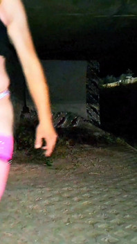 Pink Whore Cunt Walk Night Down Roadheel