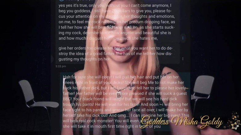 Goddess Misha Goldy: Diagnosis: the most disgusting taboo pervert! Part 2