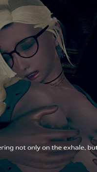 Worlds Crossing Academy 1 - Aurum Pressing Gillie's Big Breasts Till She Gets Orgasm
