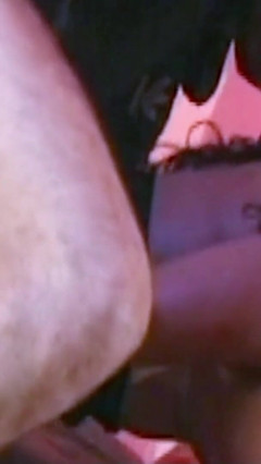 Latin Shemale Ginger in Stockings Gets a Hard Anal Fuck
