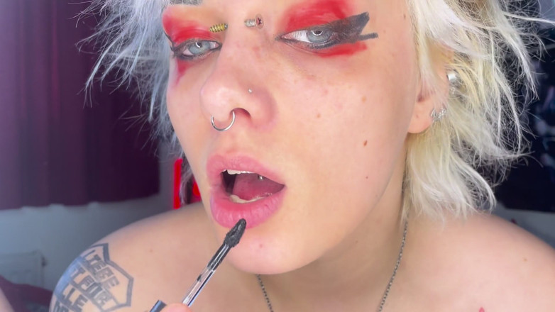 Glitterqueen1999: Mp4 Boyfriend Bday Blowjob Super Sloppy Lipstick Fetish