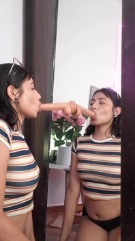 I Love How I Look in the Mirror Sucking