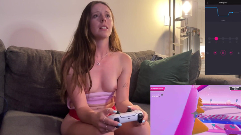 Nadia Foxx: Ich spiele fall guys mit meiner üppigen und versuche, nicht zu...