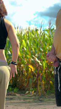 Anya’s Outdoor Secret: Stranger Cornfield Hookup & Standing Sex