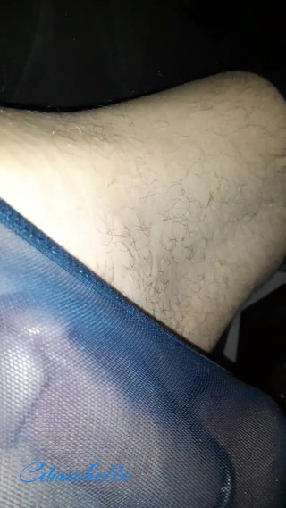 Crossdressers Cd Michelle wearing sexy lingerie: Crossdresser cdmichell穿着蓝色单体紧身衣裤射出大量精液