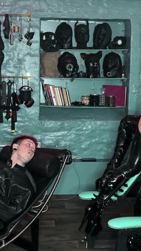 Lesbian Double Domme Cucking T-boy