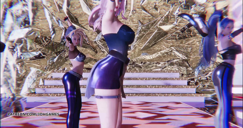 3D-Hentai Games: KDA - More striptease Ahri Akali Evelynn Kaisa Kda Seraphine all...