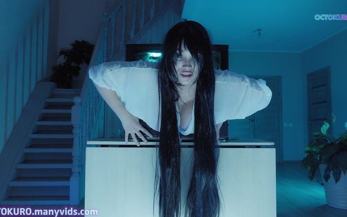 Octokuro: Sadako Big Ass Stuck in TV