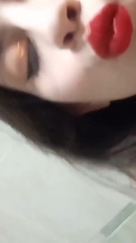 Shanaxnow Blowjob Sucking Balls 18yo Red Lips and Lingerie