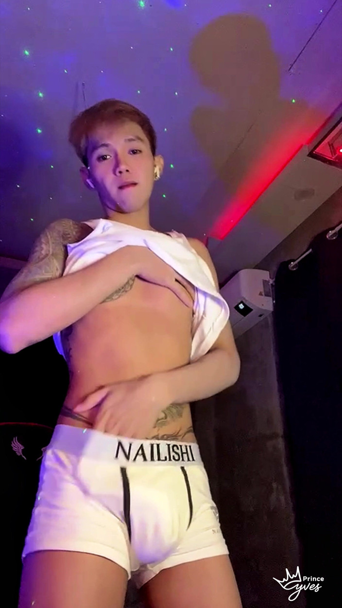 Prince-Yves: Asian Inked Boy Teasing and Jerking off